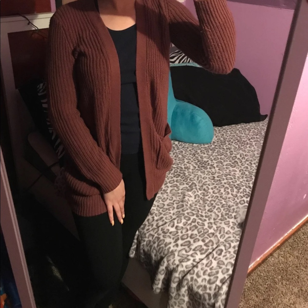 Dark Pink Cardigan